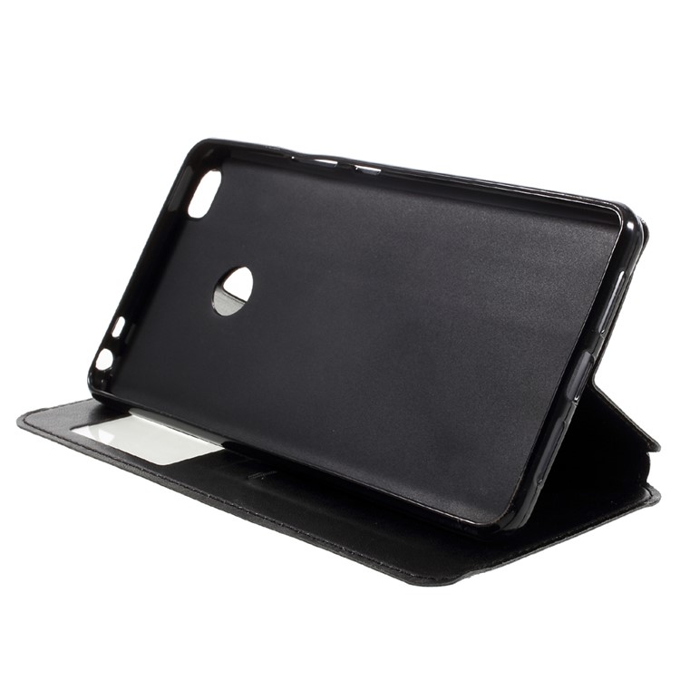 ROAR KOREA Noble Leather View Stand Case for Xiaomi Mi Max - Black-4