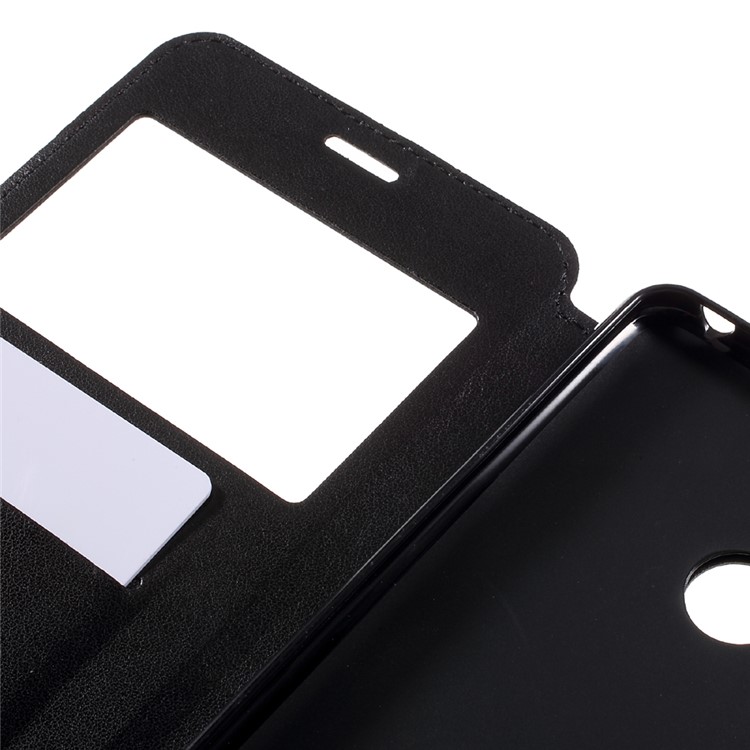 ROAR KOREA Noble Leather View Stand Case for Xiaomi Mi Max - Black-9