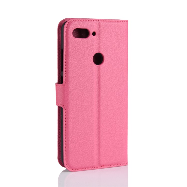 Litchi Texture Wallet Leather Flip Phone Case for Xiaomi Mi 8 Lite / Mi 8 Youth (Mi 8X) - Rose-3