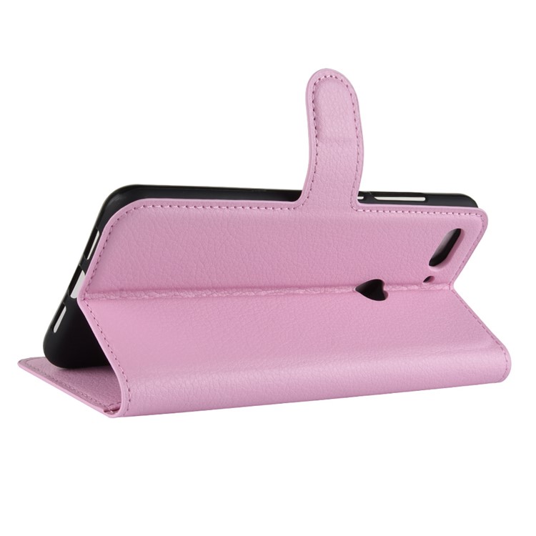Litchi Texture Wallet Leather Stand Shell Case for Xiaomi Mi 8 Lite / Mi 8 Youth (Mi 8X) - Pink-6