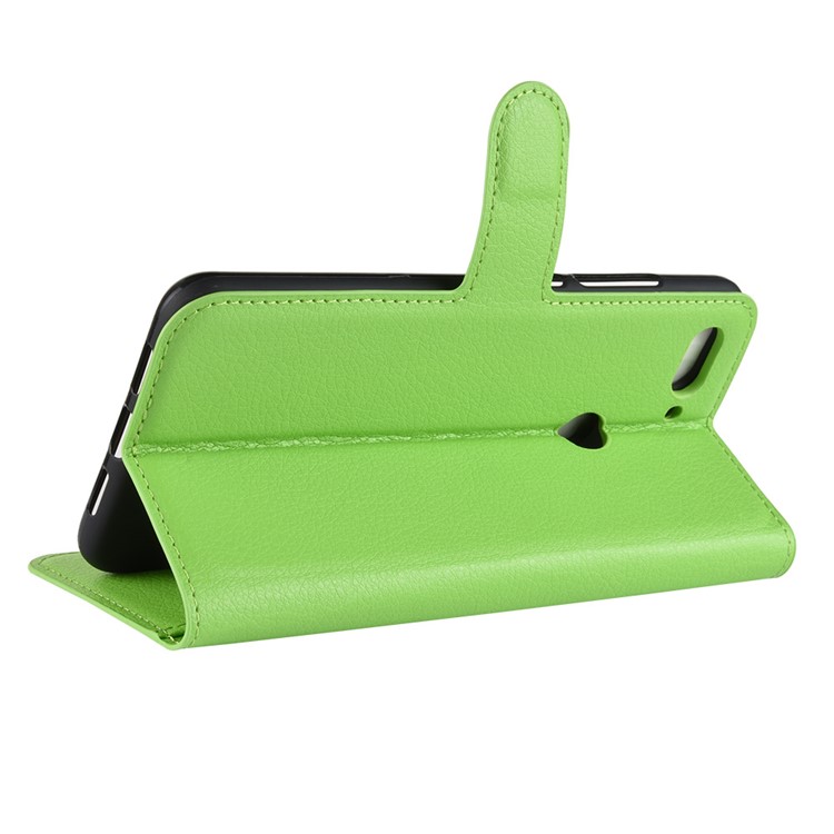 Litchi Texture Flip Leather Protective Shell for Xiaomi Mi 8 Lite / Mi 8 Youth (Mi 8X) - Green-6