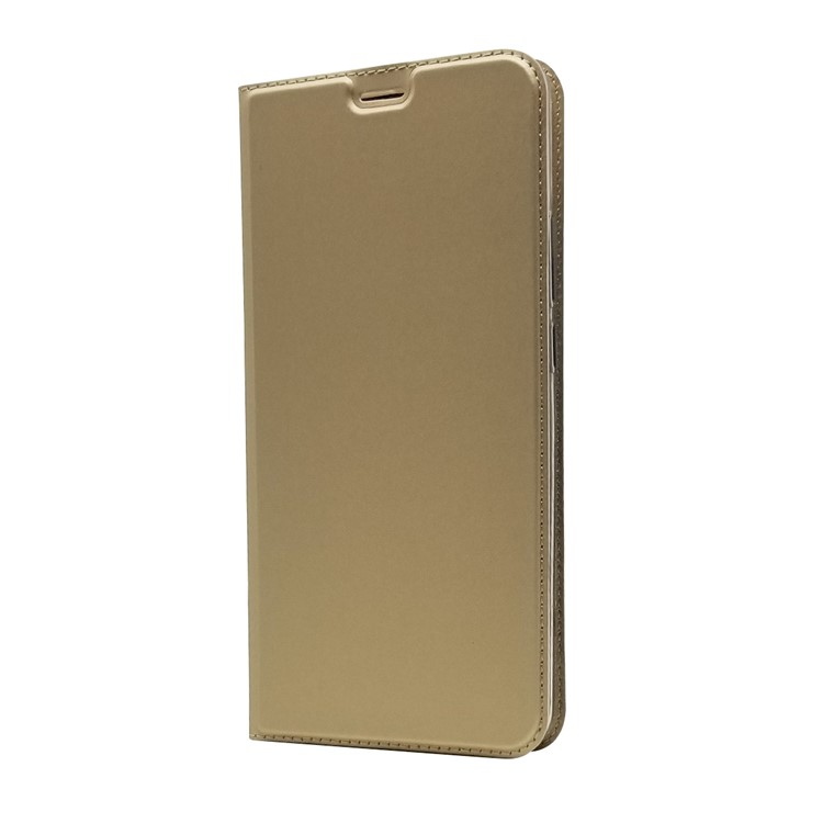 Auto-absorbed Card Holder Leather Stand Mobile Shell for Xiaomi Mi Max 3 - Gold-8