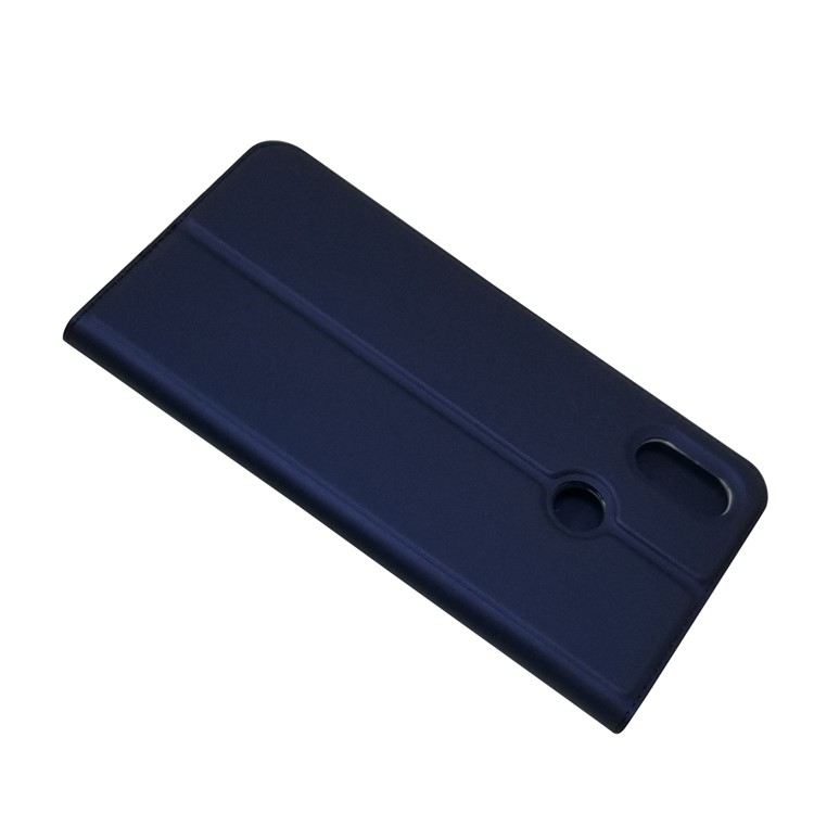 Card Holder Leather Auto-absorbed Stand Mobile Casing for Xiaomi Mi Max 3 - Dark Blue-4