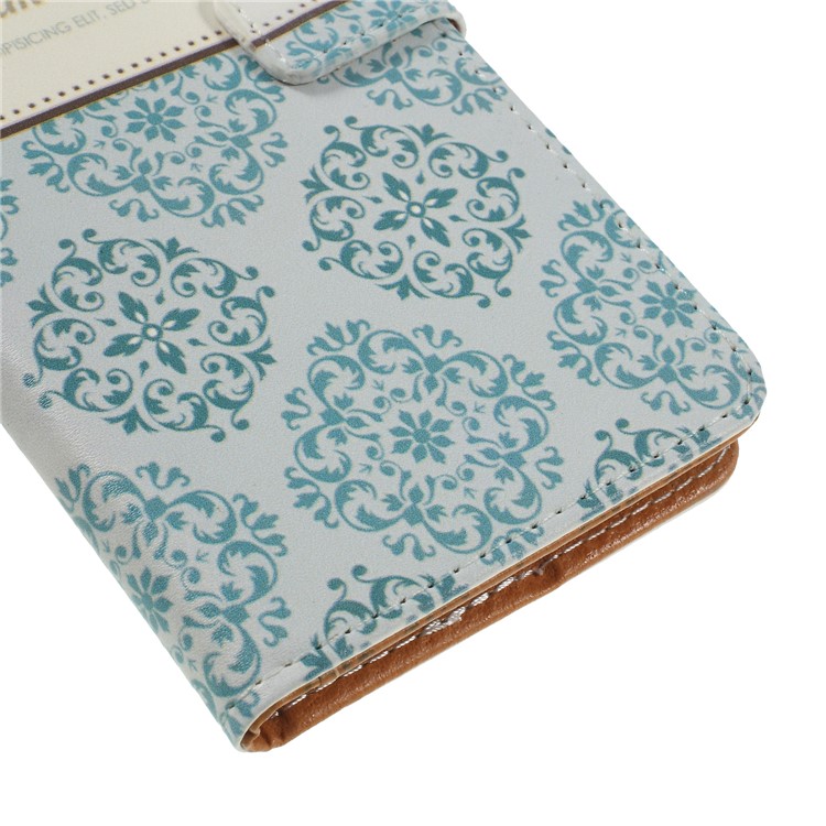 Pattern Printing Wallet PU Leather Case for Xiaomi Redmi 6 (Dual Camera: 12MP+5MP) - Damask Flower-7