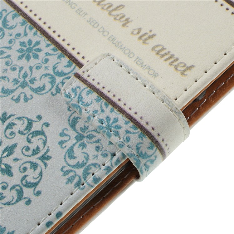 Pattern Printing Wallet PU Leather Case for Xiaomi Redmi 6 (Dual Camera: 12MP+5MP) - Damask Flower-9