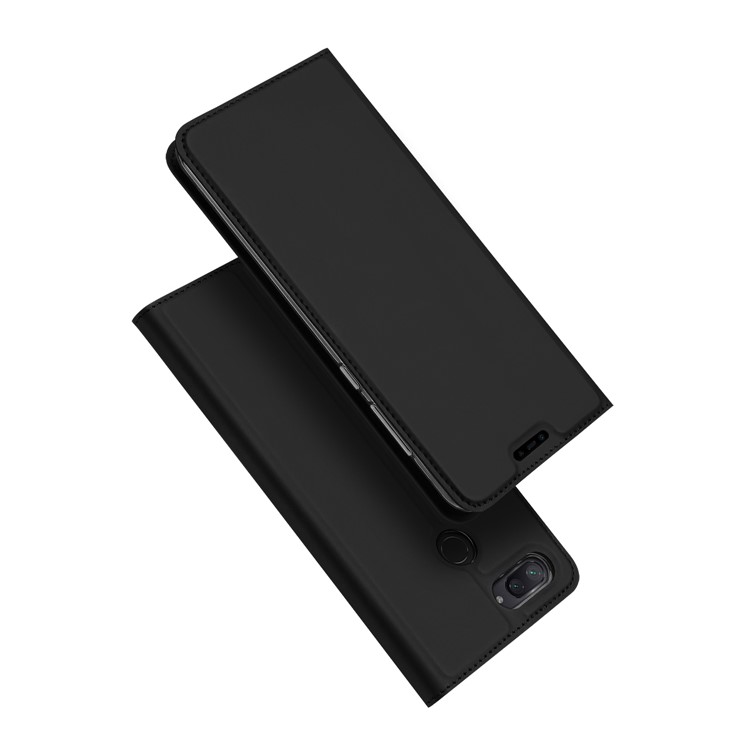DUX DUCIS Skin Pro Series for Xiaomi Mi 8 Lite / Mi 8 Youth (Mi 8X), Business Leather Stand Mobile Case - Black-1