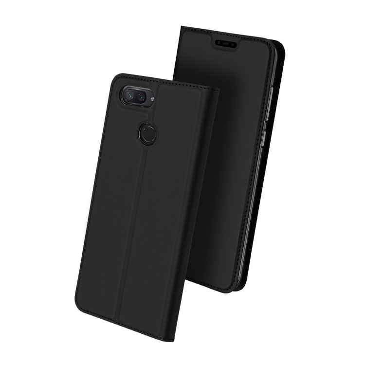DUX DUCIS Skin Pro Series for Xiaomi Mi 8 Lite / Mi 8 Youth (Mi 8X), Business Leather Stand Mobile Case - Black-2