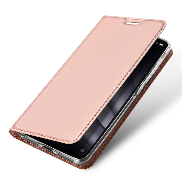 DUX DUCIS Skin Pro Series for Xiaomi Mi 8 Lite / Mi 8 Youth (Mi 8X), Business Leather Stand Mobile Cover - Rose Gold-4