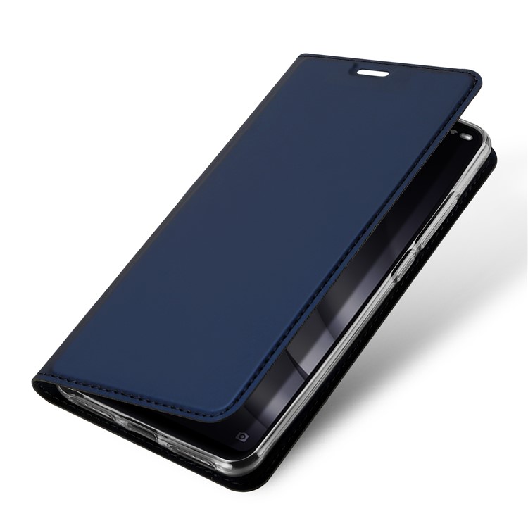 DUX DUCIS Skin Pro Series for Xiaomi Mi 8 Lite / Mi 8 Youth (Mi 8X), Business Leather Stand Protective Case - Dark Blue-4