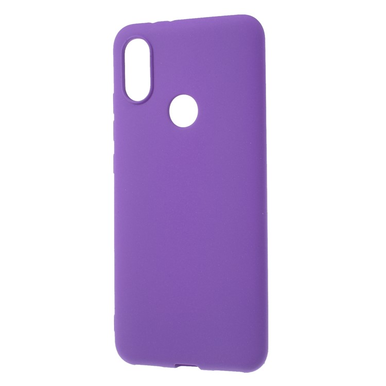 Skin-touch Matte TPU Phone Accessory Case for Xiaomi Mi A2 Lite / Redmi 6 Pro (China) - Purple-2