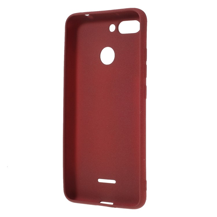 Skin-touch Matte TPU Protection Case for Xiaomi Redmi 6 (Dual Camera: 12MP+5MP) - Wine Red-3