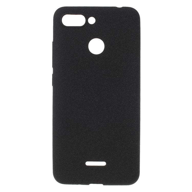 Skin-touch Matte TPU Protection Cover for Xiaomi Redmi 6 (Dual Camera: 12MP+5MP) - Black-1