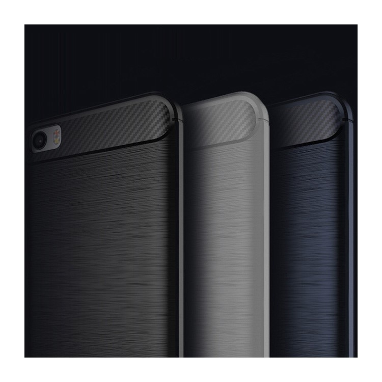 IPAKY for Xiaomi Mi 5 Brushed TPU Phone Shell Case - Dark Blue-7