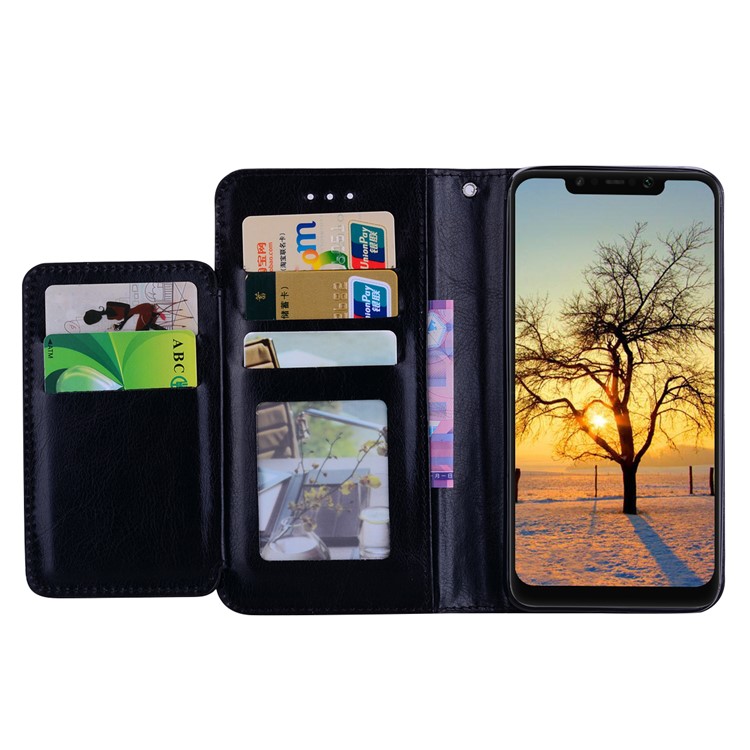 5 Card Slots Wallet Leather Phone Case for Xiaomi Pocophone F1 / Poco F1 - Black-4