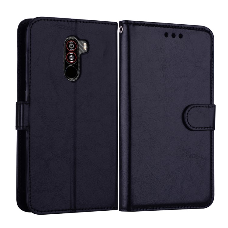 5 Card Slots Wallet Leather Phone Case for Xiaomi Pocophone F1 / Poco F1 - Black-5