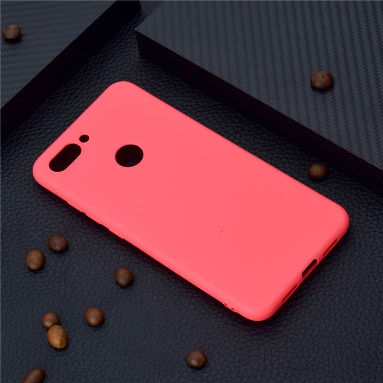 Soft Frosted TPU Shell Case for Xiaomi Mi 8 Lite / Mi 8 Youth (Mi 8X) - Red-6