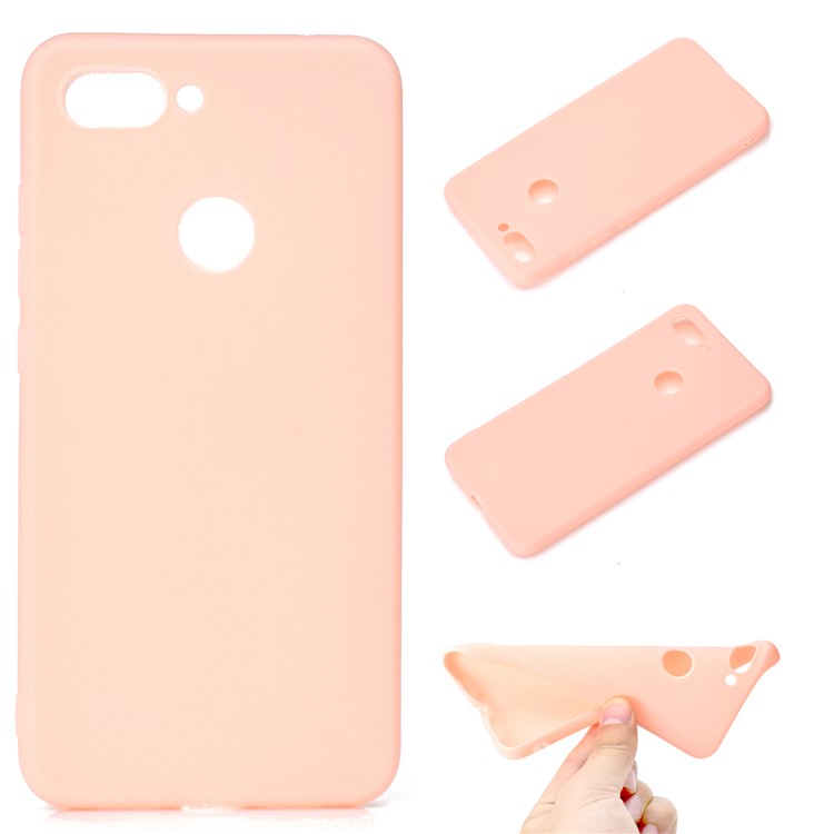 Soft Frosted TPU Case Phone Cover for Xiaomi Mi 8 Lite / Mi 8 Youth (Mi 8X) - Pink-1