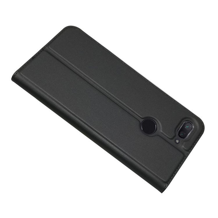 Auto-absorbed Leather Stand Card Holder Cellphone Cover Case for Xiaomi Mi 8 Lite / Mi 8 Youth (Mi 8X) - Black-4