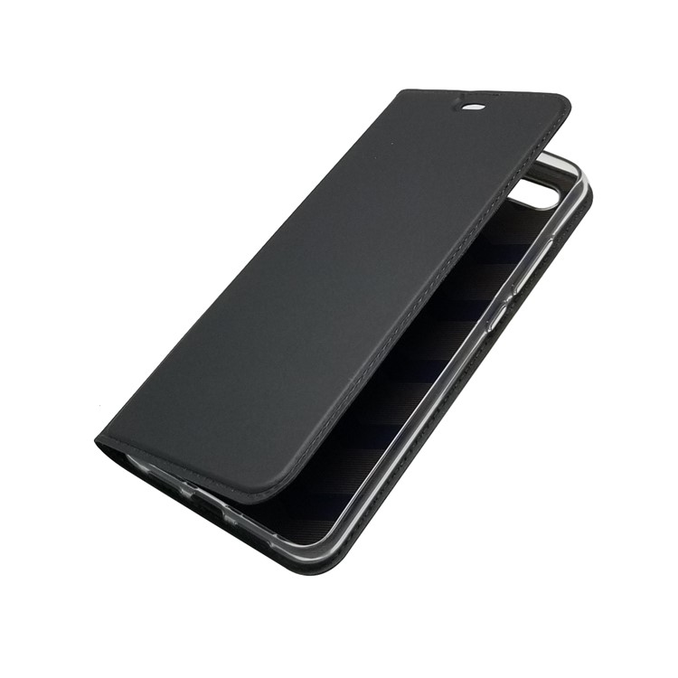 Auto-absorbed Leather Stand Card Holder Cellphone Cover Case for Xiaomi Mi 8 Lite / Mi 8 Youth (Mi 8X) - Black-7