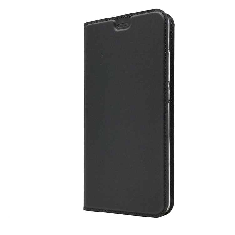 Auto-absorbed Leather Stand Card Holder Cellphone Cover Case for Xiaomi Mi 8 Lite / Mi 8 Youth (Mi 8X) - Black-8