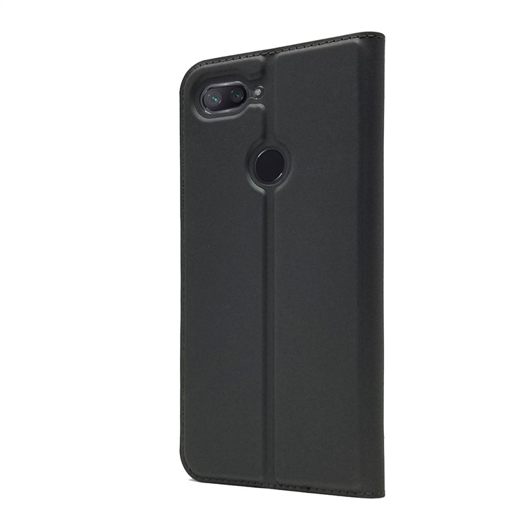Auto-absorbed Leather Stand Card Holder Cellphone Cover Case for Xiaomi Mi 8 Lite / Mi 8 Youth (Mi 8X) - Black-9