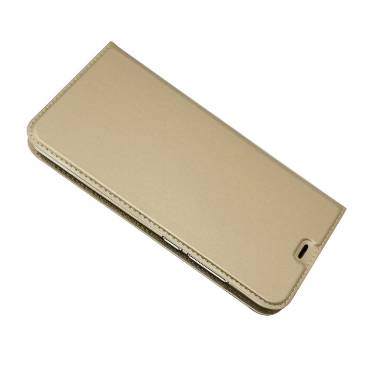 Auto-absorbed Leather Stand Card Holder Cellphone Case for Xiaomi Mi 8 Lite / Mi 8 Youth (Mi 8X) - Gold-3