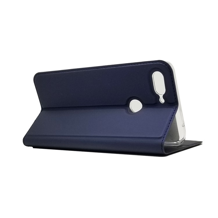 Auto-absorbed Leather Stand Card Holder Mobile Case for Xiaomi Mi 8 Lite / Mi 8 Youth (Mi 8X) - Dark Blue-6