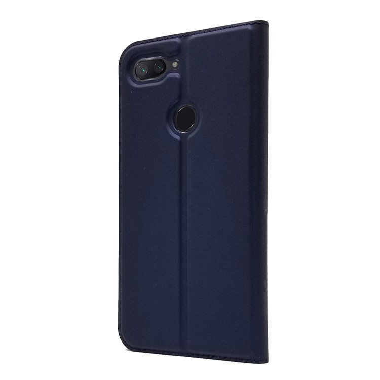 Auto-absorbed Leather Stand Card Holder Mobile Case for Xiaomi Mi 8 Lite / Mi 8 Youth (Mi 8X) - Dark Blue-8