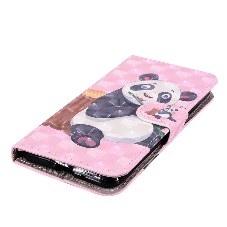 Pattern Printing Leather Stand Cover for Xiaomi Redmi 6 (Dual Camera: 12MP+5MP) - Panda-8