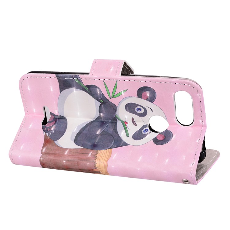 Pattern Printing Leather Stand Cover for Xiaomi Redmi 6 (Dual Camera: 12MP+5MP) - Panda-9