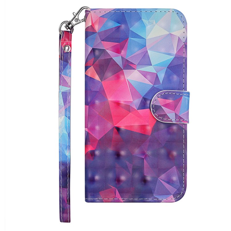 Pattern Printing Leather Protector Cover for Xiaomi Redmi 6 (Dual Camera: 12MP+5MP) - Geometric Pattern-4