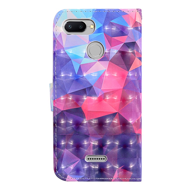 Pattern Printing Leather Protector Cover for Xiaomi Redmi 6 (Dual Camera: 12MP+5MP) - Geometric Pattern-7