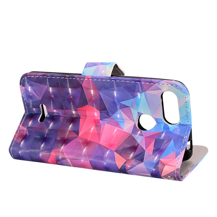 Pattern Printing Leather Protector Cover for Xiaomi Redmi 6 (Dual Camera: 12MP+5MP) - Geometric Pattern-9