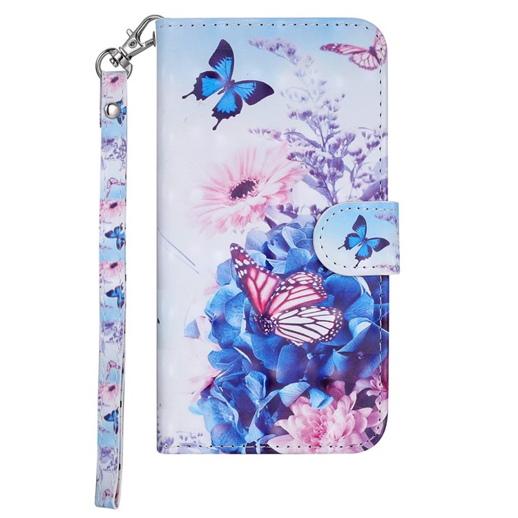 Pattern Printing Leather Protective Shell for Xiaomi Redmi 6 (Dual Camera: 12MP+5MP) - Butterfly and Flower-4