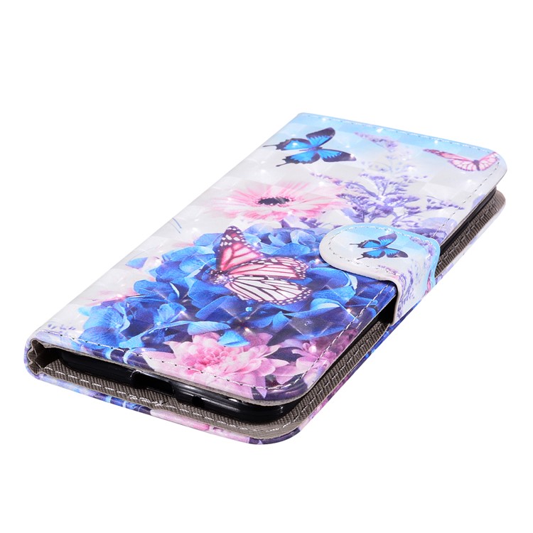 Pattern Printing Leather Protective Shell for Xiaomi Redmi 6 (Dual Camera: 12MP+5MP) - Butterfly and Flower-8