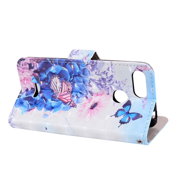Pattern Printing Leather Protective Shell for Xiaomi Redmi 6 (Dual Camera: 12MP+5MP) - Butterfly and Flower-9