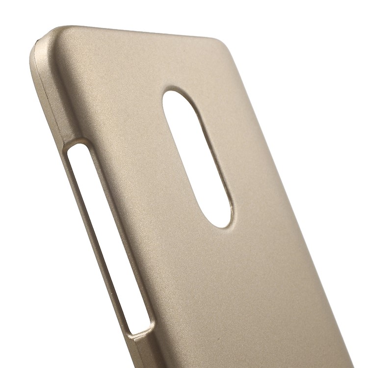 Rubber Coating Protective PC Cover for Xiaomi Redmi Note 4 - Champagne-6