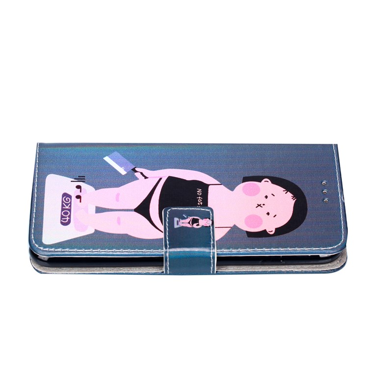 Laser Carving Pattern Printing PU Leather Protection Phone Cover for Xiaomi Mi A2 Lite / Redmi 6 Pro - Not Fat-6