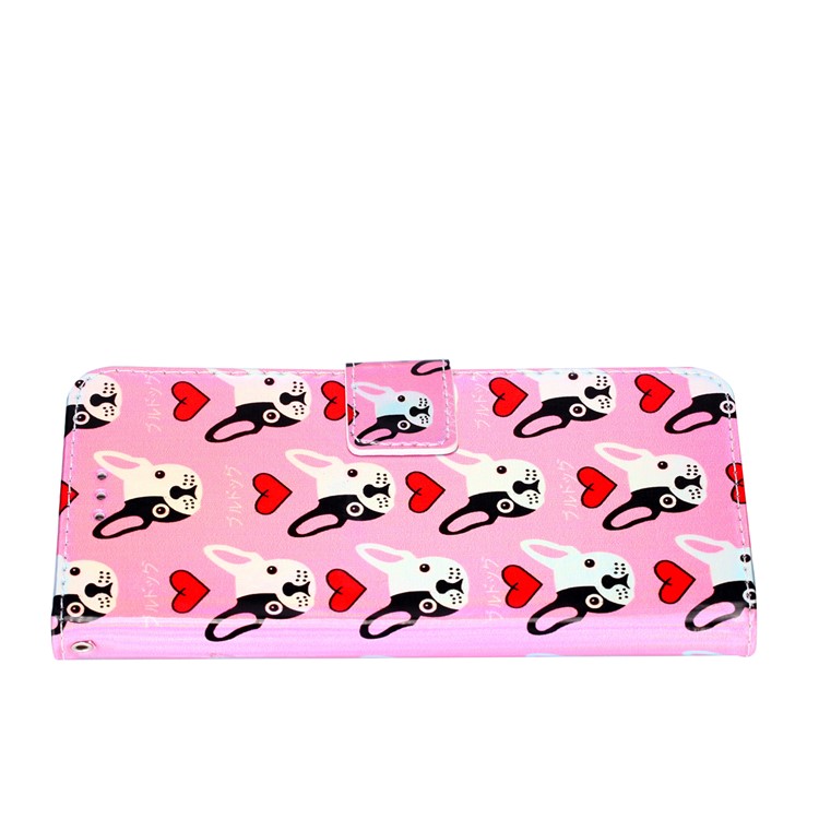 Laser Carving Pattern Printing PU Leather Shell for Xiaomi Mi A2 Lite / Redmi 6 Pro - Dogs Pattern-5