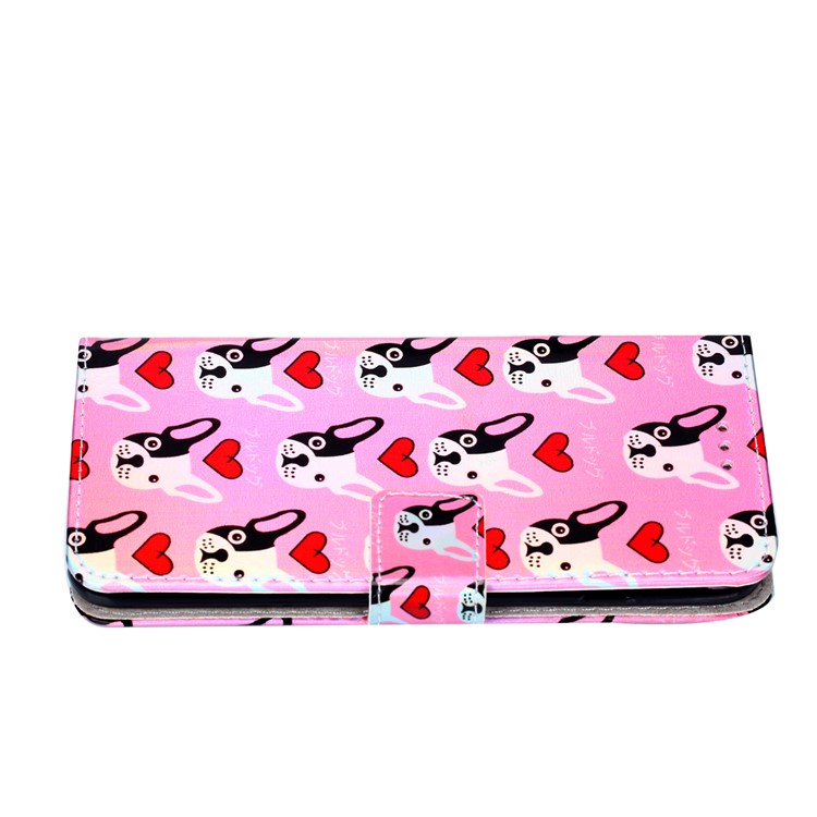 Laser Carving Pattern Printing PU Leather Shell for Xiaomi Mi A2 Lite / Redmi 6 Pro - Dogs Pattern-6