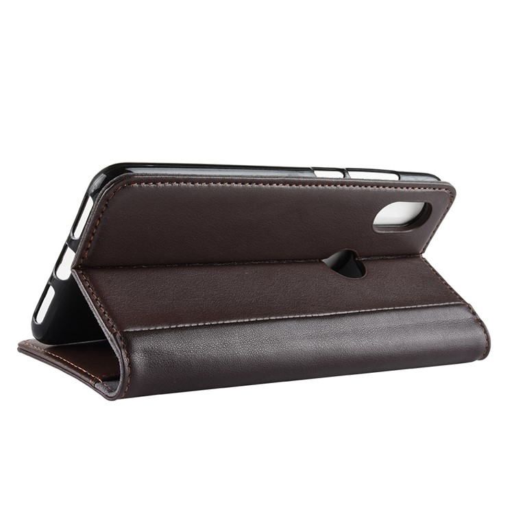 Split Leather Phone Cover with 3 Card Slots for Xiaomi Mi A2 Lite / Redmi 6 Pro - Brown-7