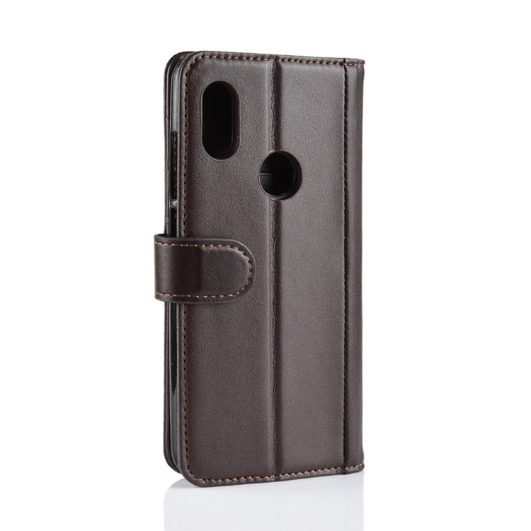 Split Leather Phone Cover with 3 Card Slots for Xiaomi Mi A2 Lite / Redmi 6 Pro - Brown-8