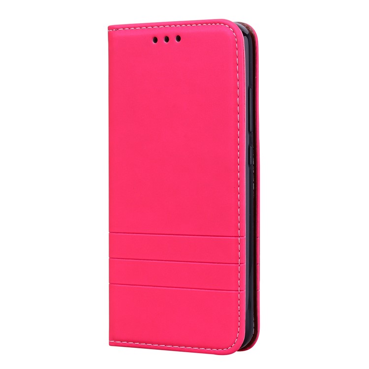 HAT PRINCE Auto-absorbed Stand Leather Cover for Xiaomi Mi A2 Lite / Redmi 6 Pro (China) - Rose-2