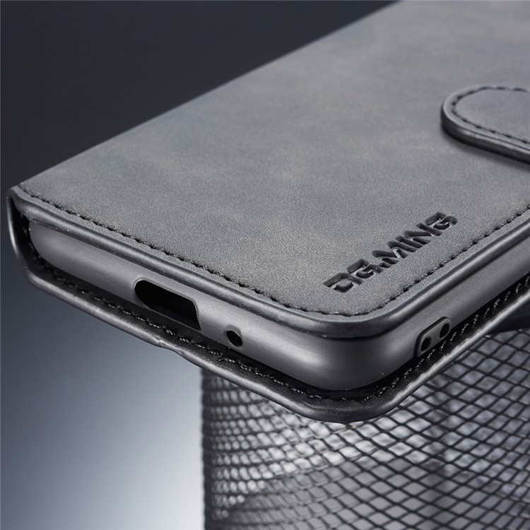 DG.MING Retro Style Leather Wallet Case for Xiaomi Redmi 6 (Dual Camera: 12MP+5MP) - Black-7