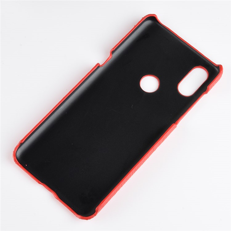 Crocodile Texture PU Leather Coated Plastic Case for Xiaomi Mi Mix 3 - Red-2