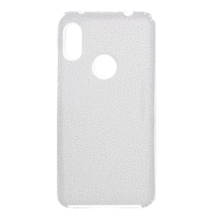 3-in-1 Glittery Powder Paper TPU + PC Combo Mobile Cover for Xiaomi Redmi Note 6 Pro - Silver-1
