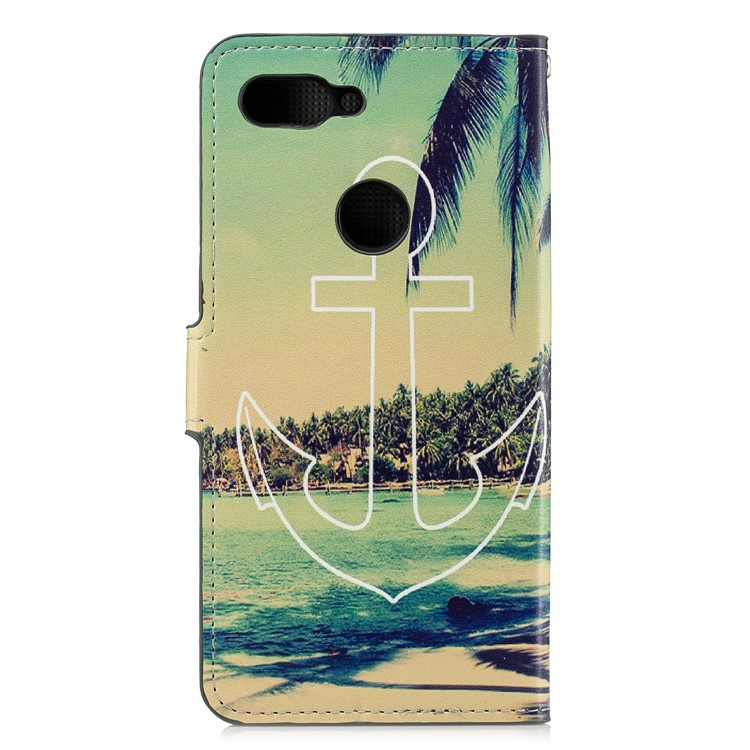 Musterdruck Lederkartensteckplätze Stehen Für Xiaomi Mi 8 Lite / Mi 8 Jugendliche (mi 8X) - Seeszene-2