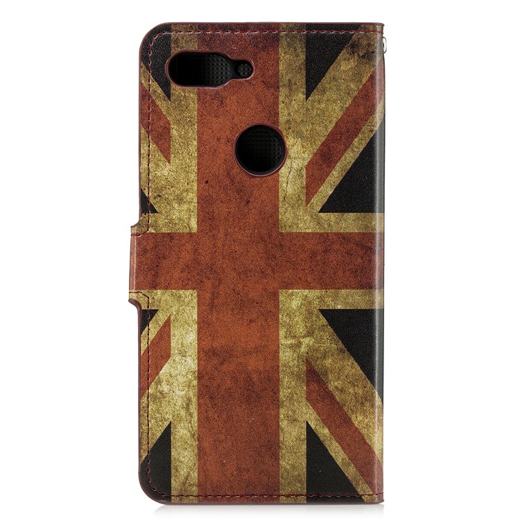 Pattern Printing Leather Card Slots Stand Folio Cellphone Case for Xiaomi Mi 8 Lite / Mi 8 Youth (Mi 8X) - Flag of British-2