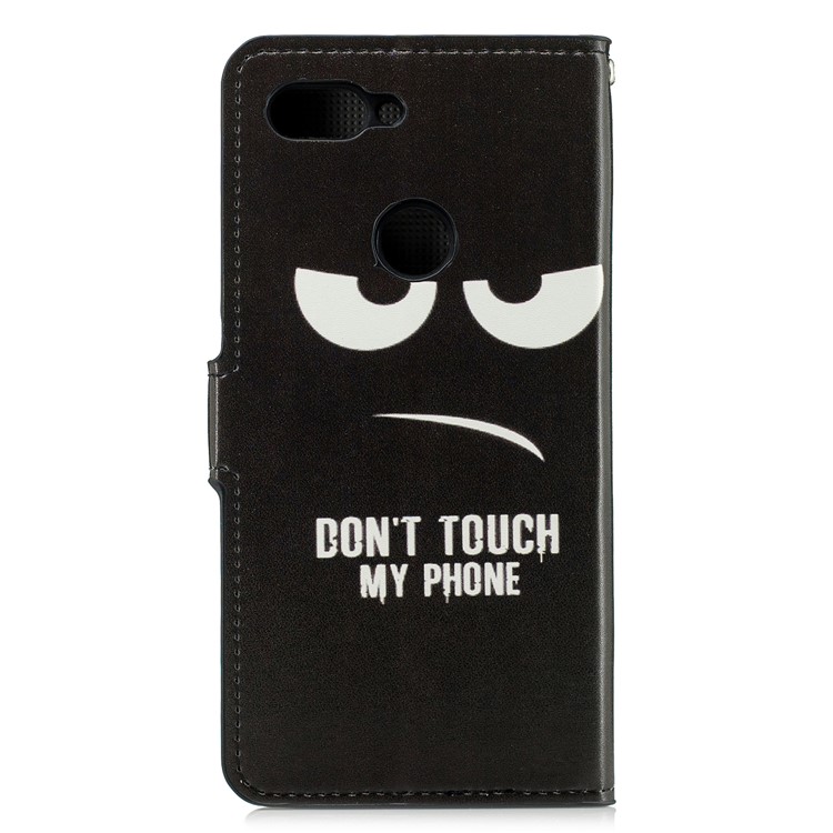 Pattern Printing Leather Card Slots Stand Folio Mobile Cover for Xiaomi Mi 8 Lite / Mi 8 Youth (Mi 8X) - Angry Face-2