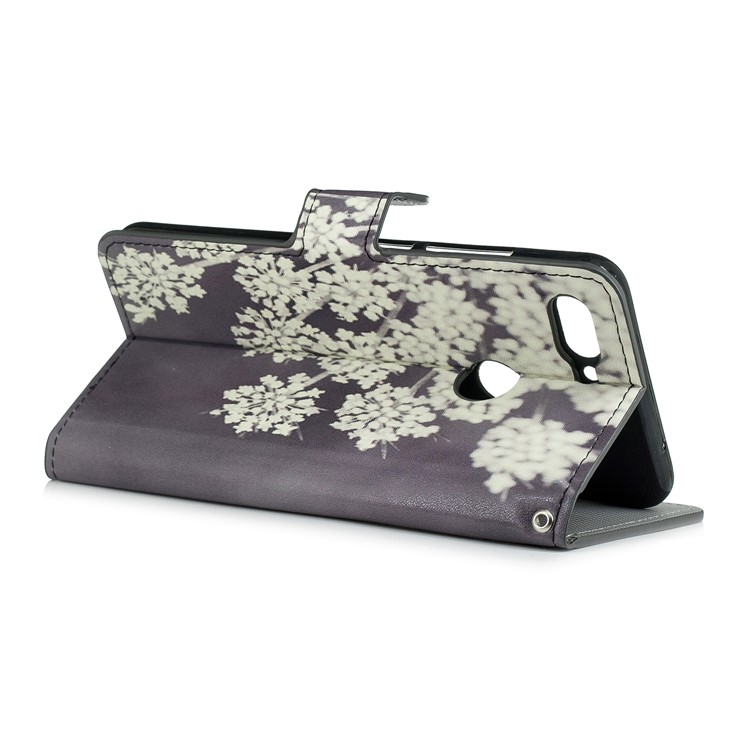 Pattern Printing Leather Stand Folio Card Slots Case for Xiaomi Mi 8 Lite / Mi 8 Youth (Mi 8X) - Blooming Flower-3